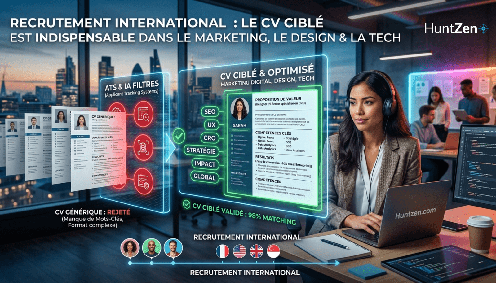 Recrutement international : pourquoi un CV ciblé est devenu indispensable dans les métiers du marketing, du design et de la tech